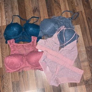 PINK Bralette and Panty Lot
